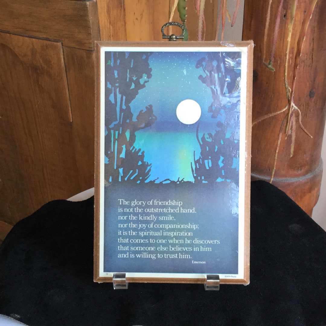 Vintage Plaque in Original Cellophane Paula's Impressions, 1979