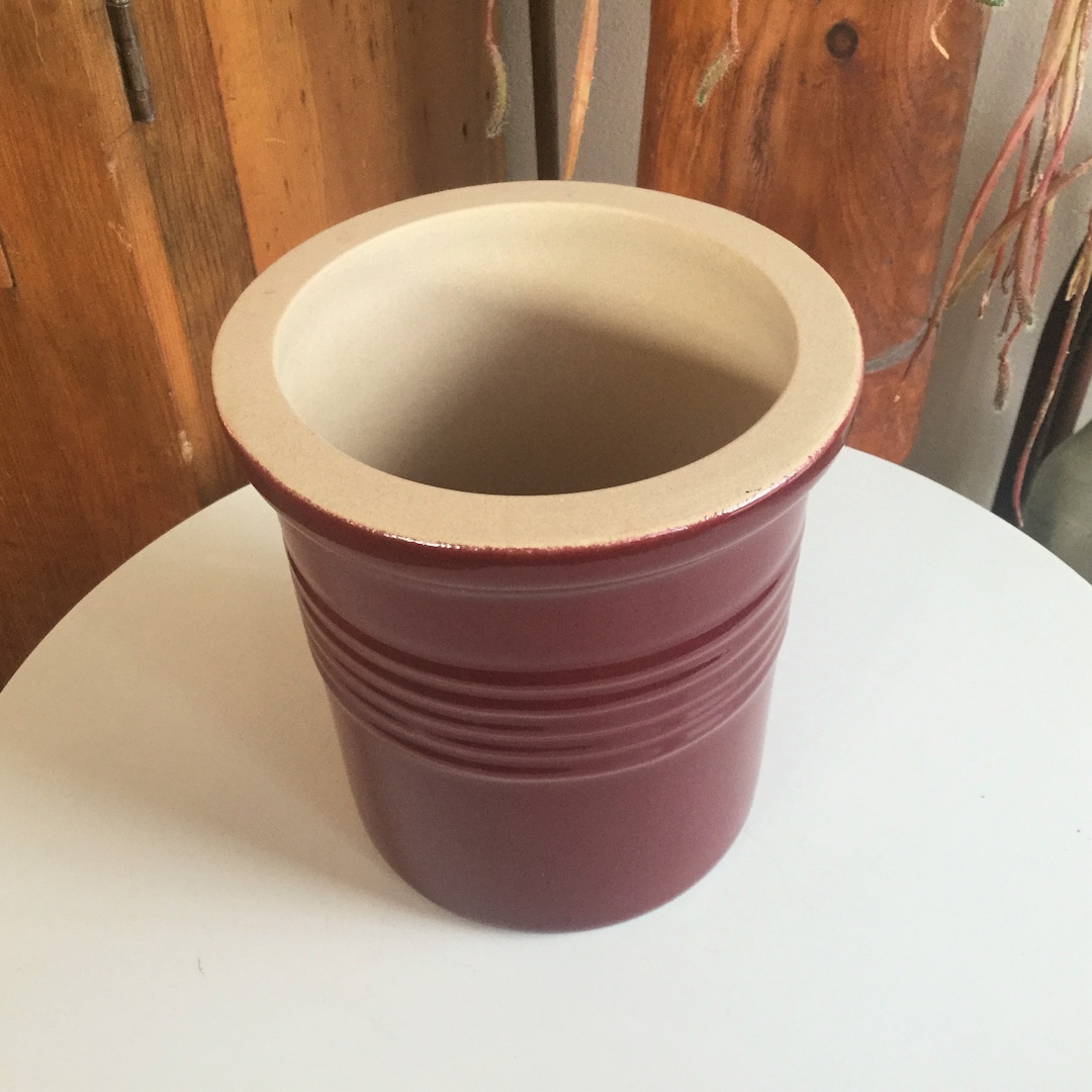 Pampered Chef Utensil Holder new Traditions Collection Family Heritage Stoneware USA Etsy