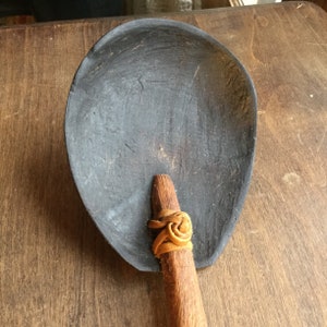 Coconut (?) Spoon 16.5&quot; Hand-Made Luau Decor