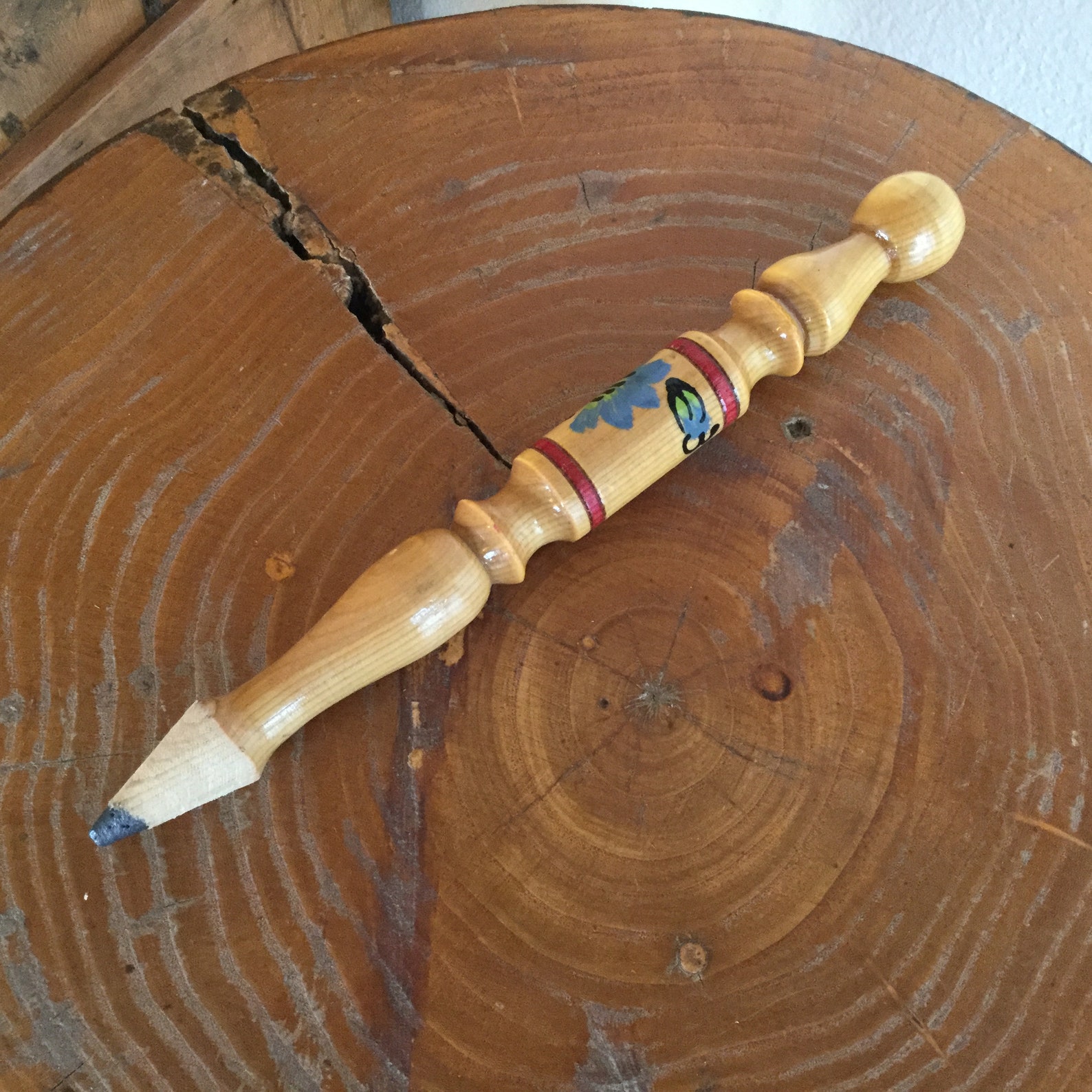 Handpainted Pencil Etsy