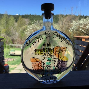 Piazza di Spagna Souvenir ~ Hand-Painted Bottle with Stopper