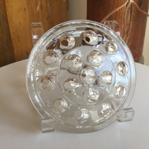 Glas 17cm Blumen Frosch