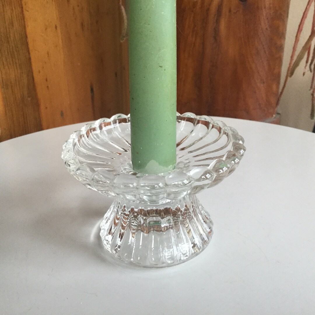 Depression Glass Candle Holder for Taper Candles 4part Mold Etsy