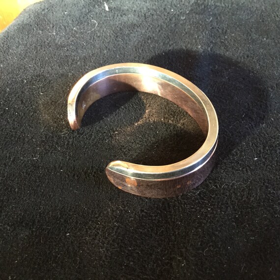 Copper / Silver Bracelet ~ SMALL ~ Signed - image 5