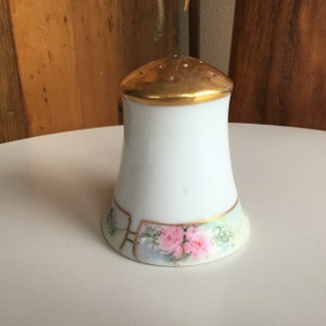 Old Hand-Painted Gold Gilt Salt Shaker ~ Made in Japan