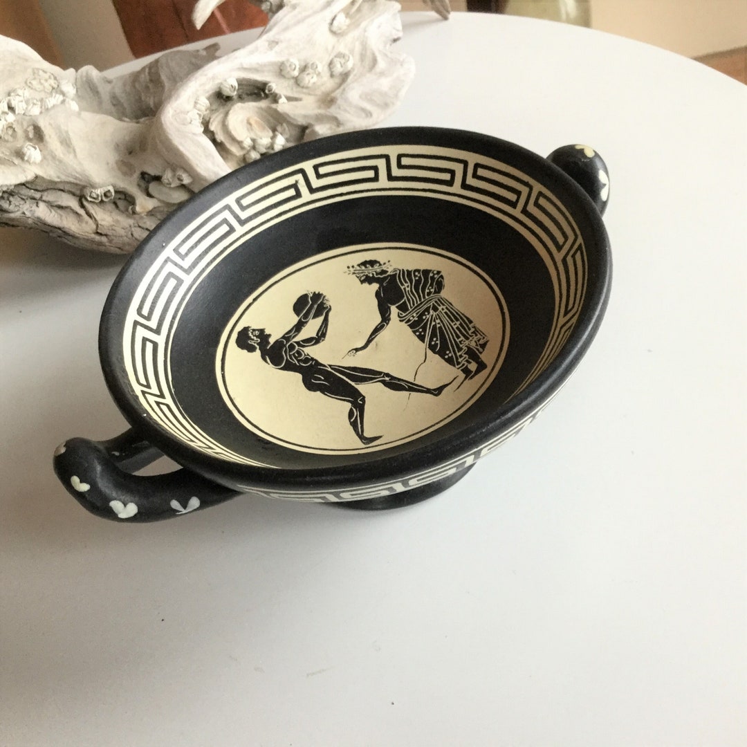 Museum of Olympia Greek Pottery Kylix No. 220 athletes Etsy