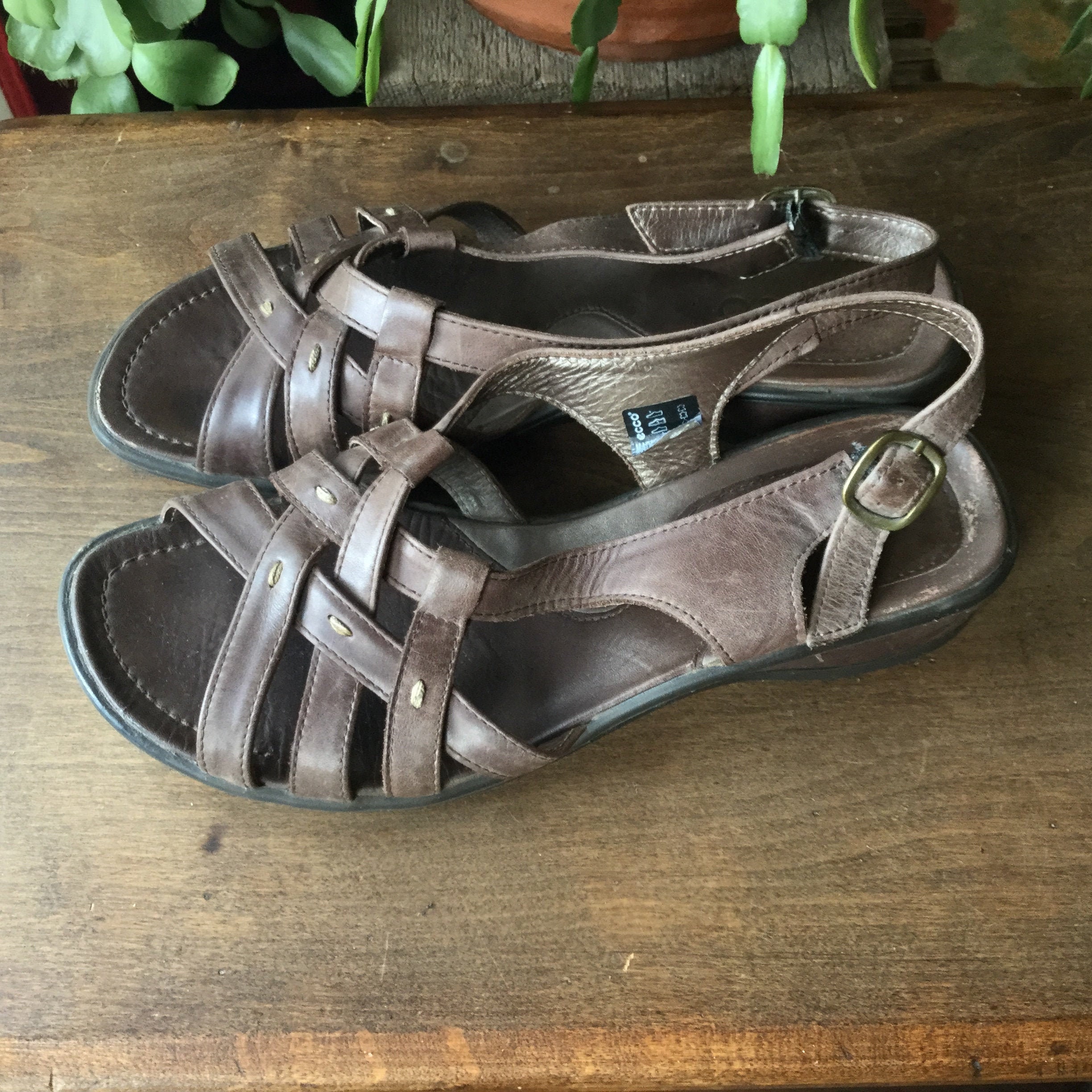 Ecco Walking Sandals Size 38 Etsy UK