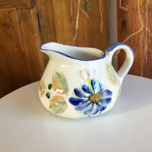 Hand-Painted Portugal Pitcher / Vase / Centerpiece ~ Stamped P.3315
