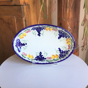 Bisogno Vietri Oval Serving Dish ~ Hand Painted Made in Italy