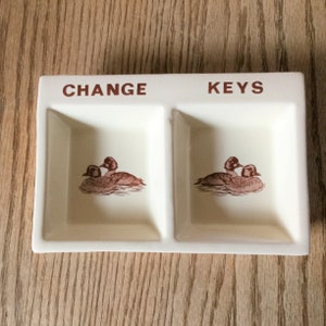 Vintage Change / Keys Dish with Ducks