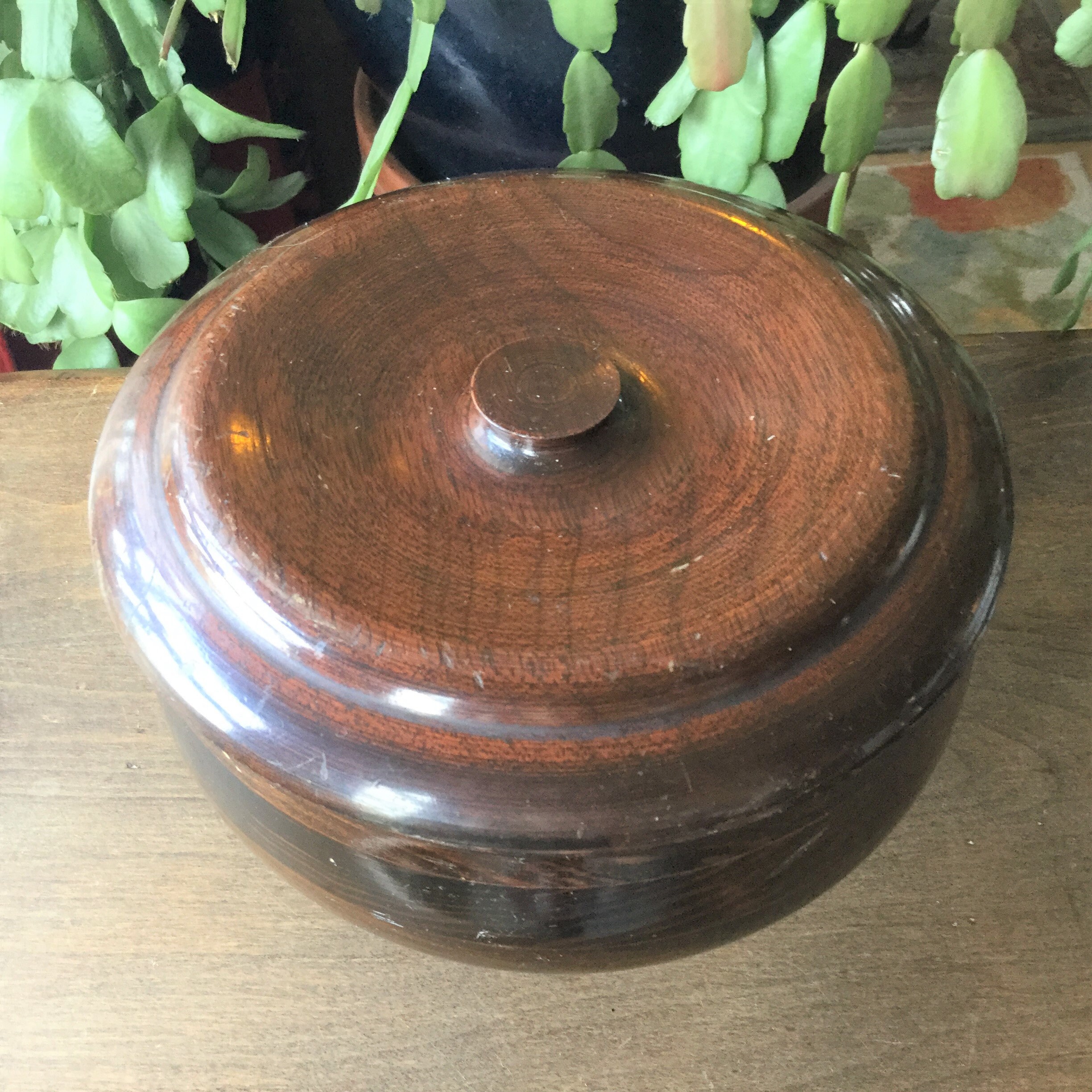 Footed Wood Bowl Segmented Wood Etsy