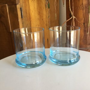 Set/2 Blue Heavy-Bottom Highball Glasses