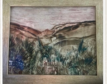 Original Framed Encaustic Artwork “ Dartmoor”