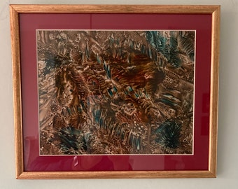 Encaustic Original Picture " In The Forest of the Night "