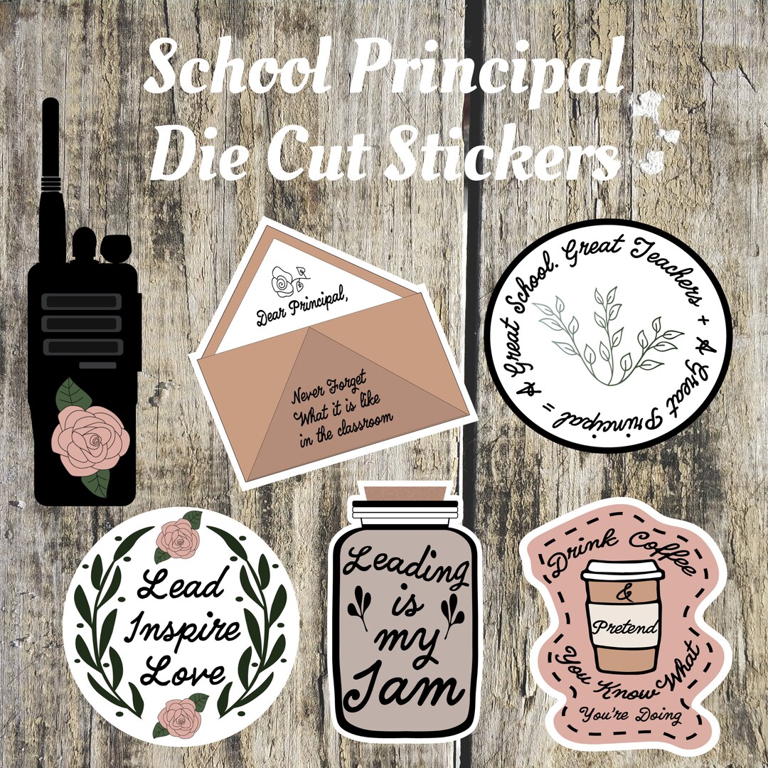 School Principal Sticker Pack Waterproof Die Cut Vinyl - Etsy Canada
