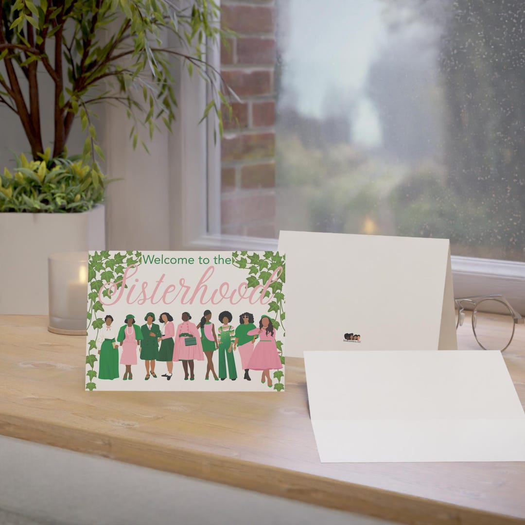 Alpha Kappa Alpha Sorority Card | Welcome | Sisterhood | New Member ...