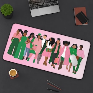 AKA | Alpha Kappa Alpha | Pretty Sisterhood Desk Pad | Divine 9 | Office Decor