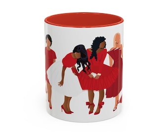 Delta Sigma Theta Accent Coffee Mug, DST Gift, Delta Diva Gift, Probate Gift