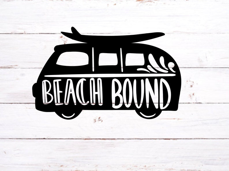 Download Beach bound hippie van SVG file for Cricut design ideas ...