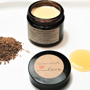 Organic Golden Bee Face Cream with Honey, Bee Pollen & Royal Jelly, Skin Moisturizer, Face Cream, All Skin Types