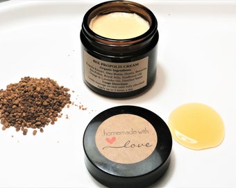 Organic Golden Bee Face Cream with Honey, Bee Pollen & Royal Jelly, Skin Moisturizer, Face Cream, All Skin Types