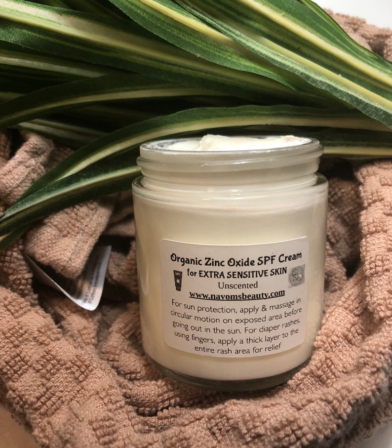 Organic Zinc Oxide SPF Cream for Extra Sensitive Skin Sun Etsy