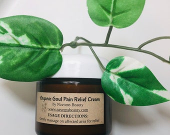 Organic Goutt Cream with MSM Arnica | For Joints & Fingers | EXTERNAL USE Only