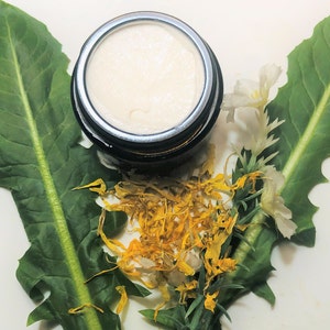 Organic Dandelion Honey Cream | Rich Moisturizer for Face & Body | With Beeswax |