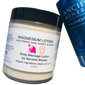 Organic Magnesium Lotion | With Dandelion & Lotus Oil | Lightweight Hydrating Lotion | For All Ages and Skin Types
