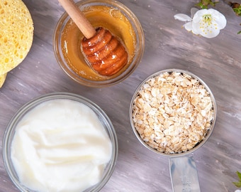 Organic Honey Oats Cream with Colloidal Oatmeal | Hydrating Face & Body Lotion with Manuka Honey | All Ages and Skin Types |
