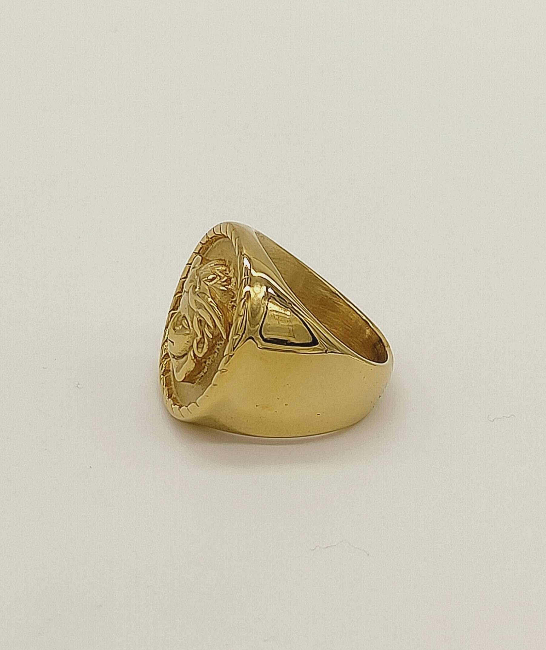 medusa ring 18k