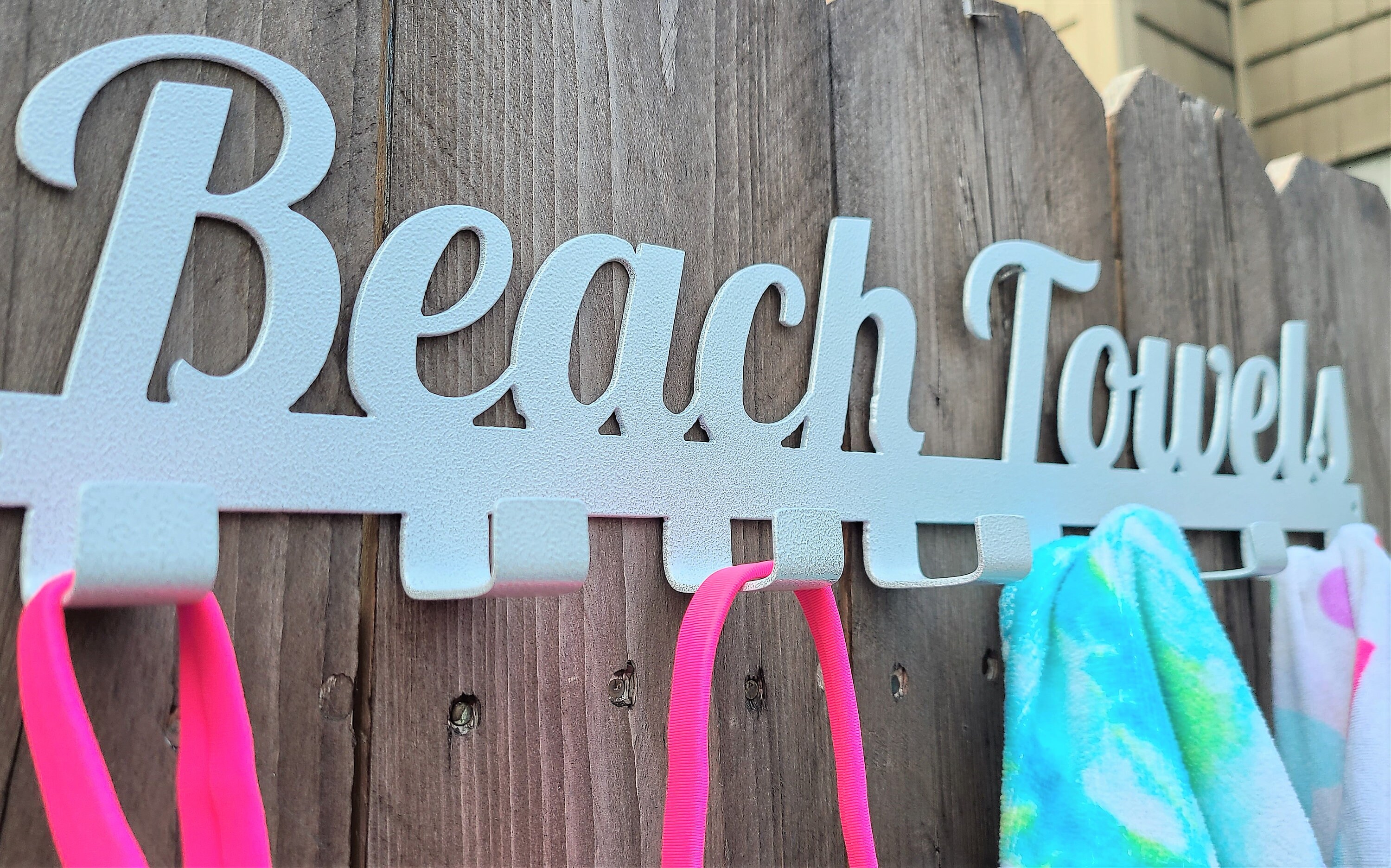 Beach Towels Hooks/metal Towel Hanger Etsy