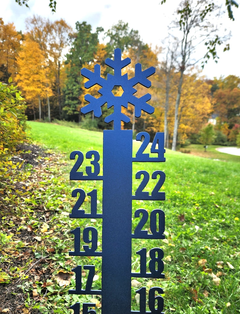Snowflake Metal Snow Ruler/snow Gauge Snow Tracker Snow - Etsy