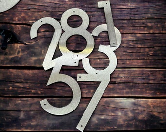 Metal Numbers | House Address | Mailbox Sign | Modern Font