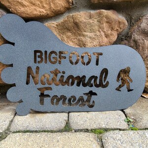 Bigfoot National Forest Metal Sign