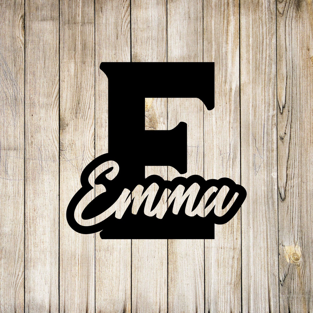 Metal Initial Letter Sign With Name | Custom Metal Words | Personalized ...