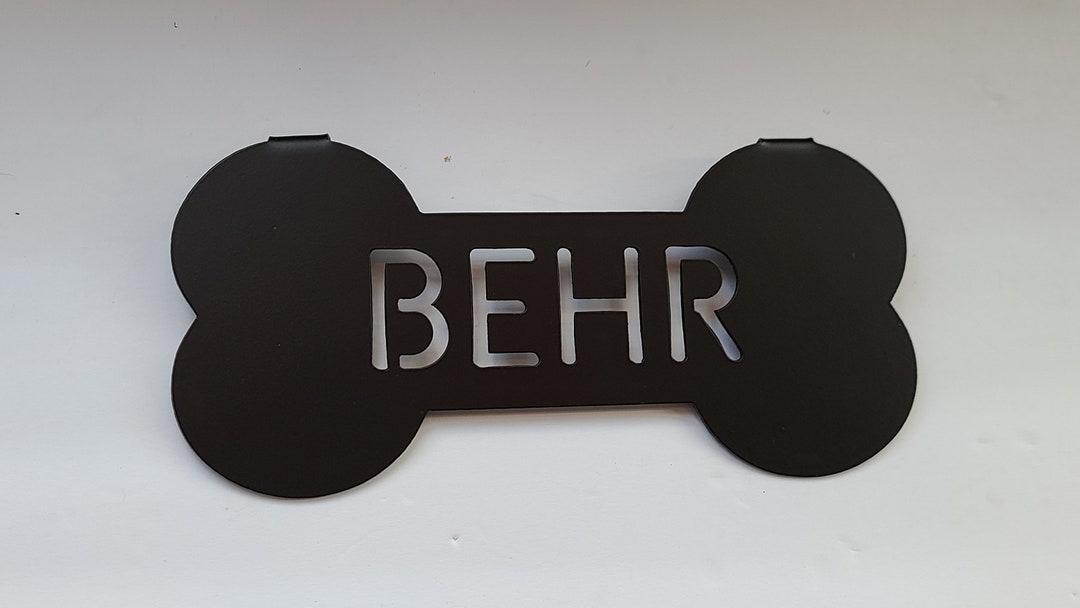 Dog Crate Name Tag Pet Cage Tag Boneshaped Name Sign Etsy