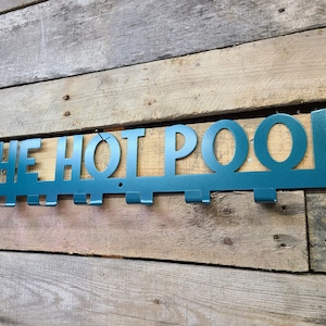 CUSTOM Lettering Hooks Towel Hooks Pool/hot Tub/bathing Suit Holder - Etsy