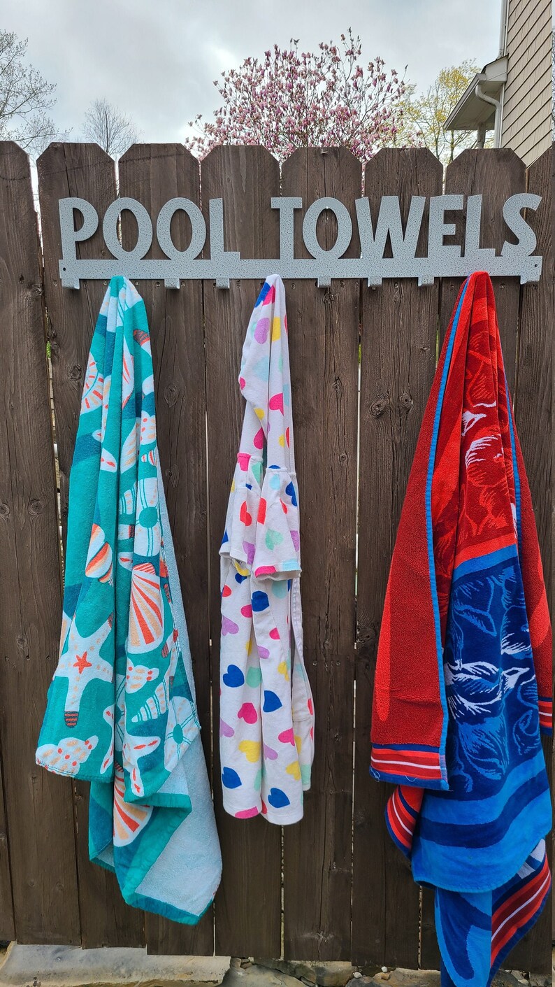 Pool Towel Hooks/Metal Towel HangerLarge Version/10Hooks Etsy