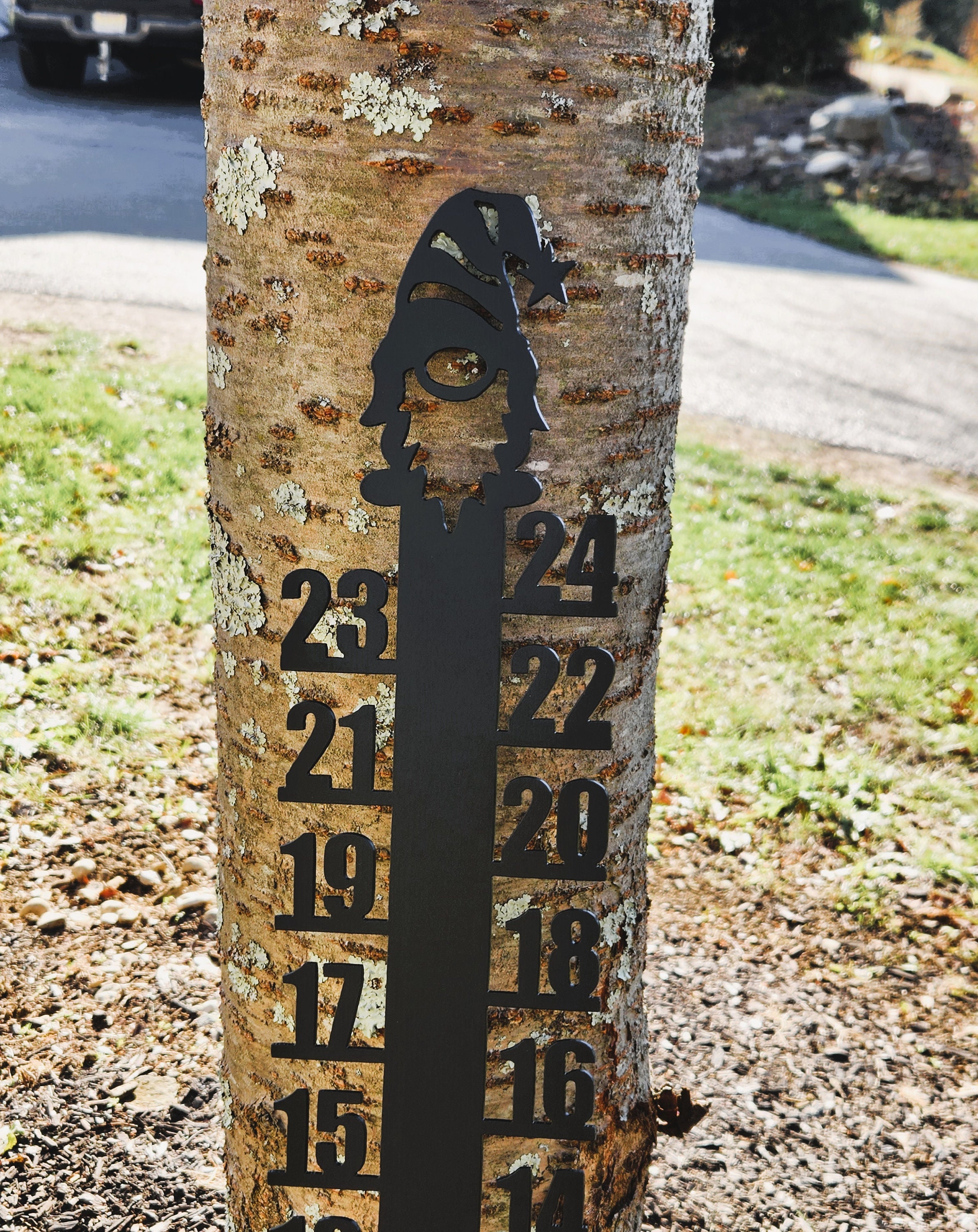 Gnome Metal Snow Ruler/snow Gauge | Snow Tracker | Snow Stick - Etsy