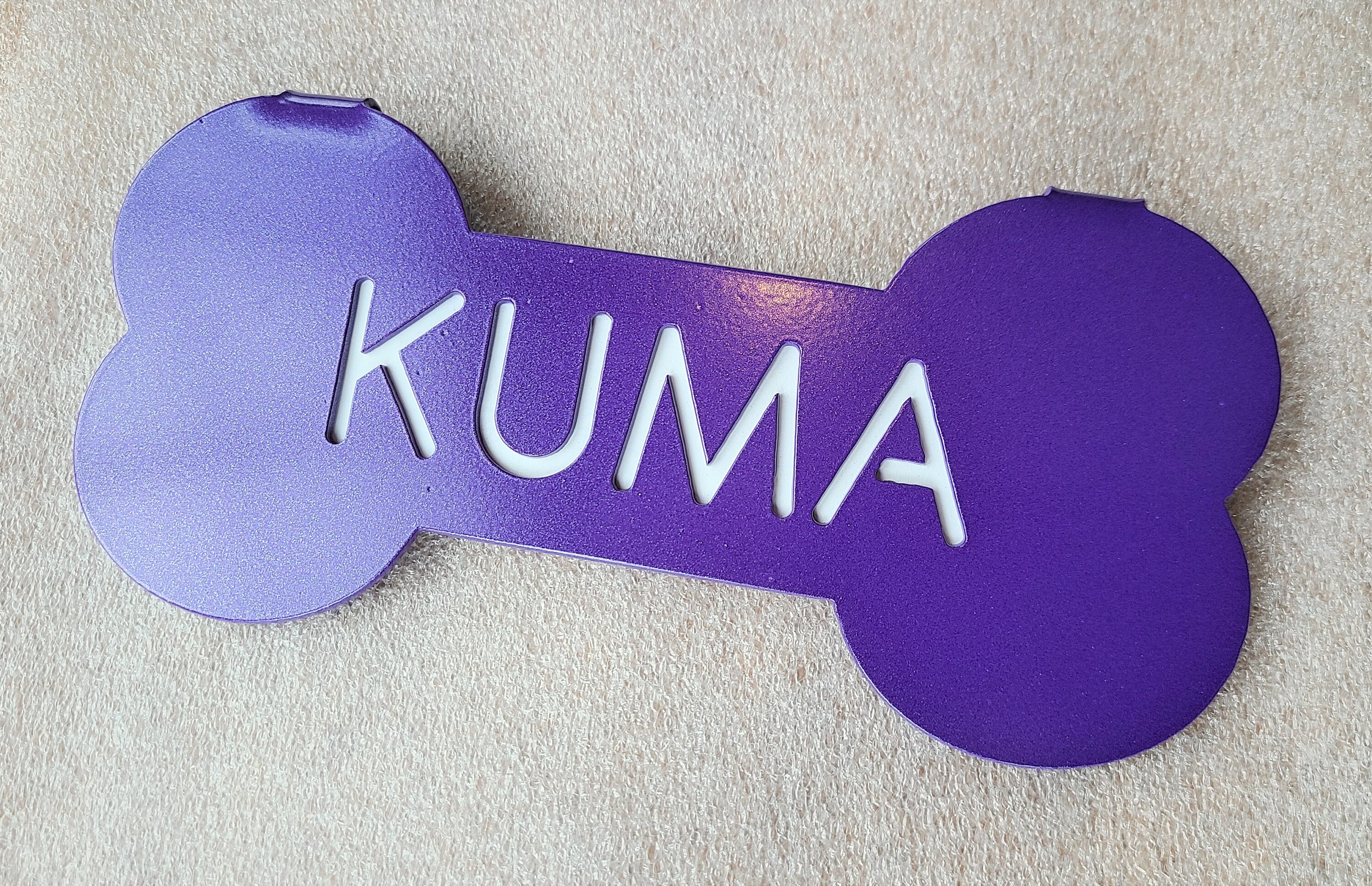 Dog Crate Name Tag Pet Cage Tag Boneshaped Name Sign Etsy Singapore