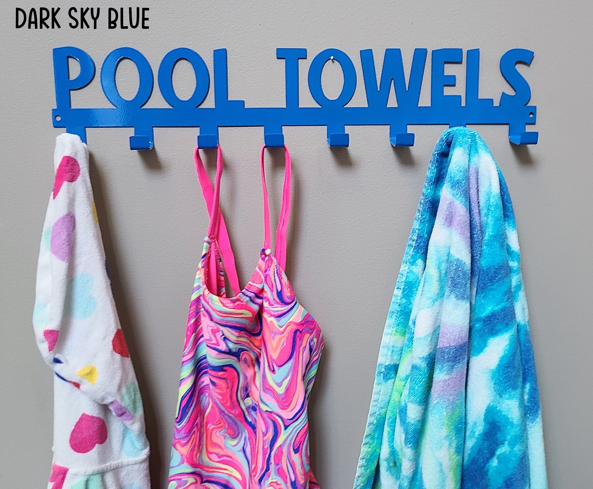 Pool Towel Hooks/Metal Towel HangerSmall Version/8 Hooks Etsy