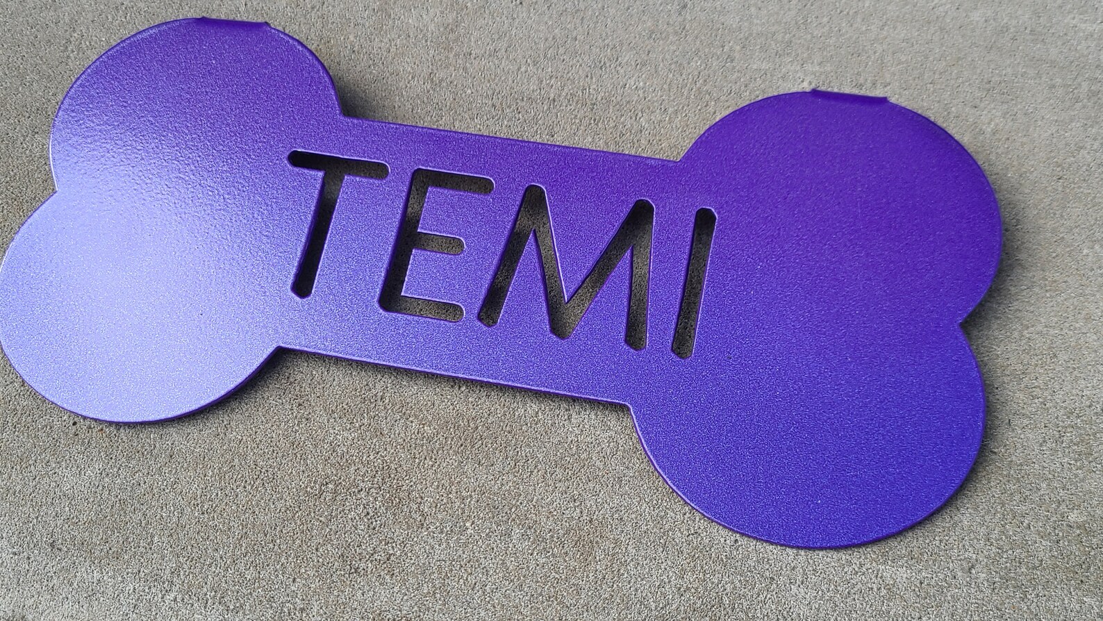 Image showcasing Dog Crate Name Tag Pet Cage Tag Bone-shaped Name Sign - Etsy Singapore