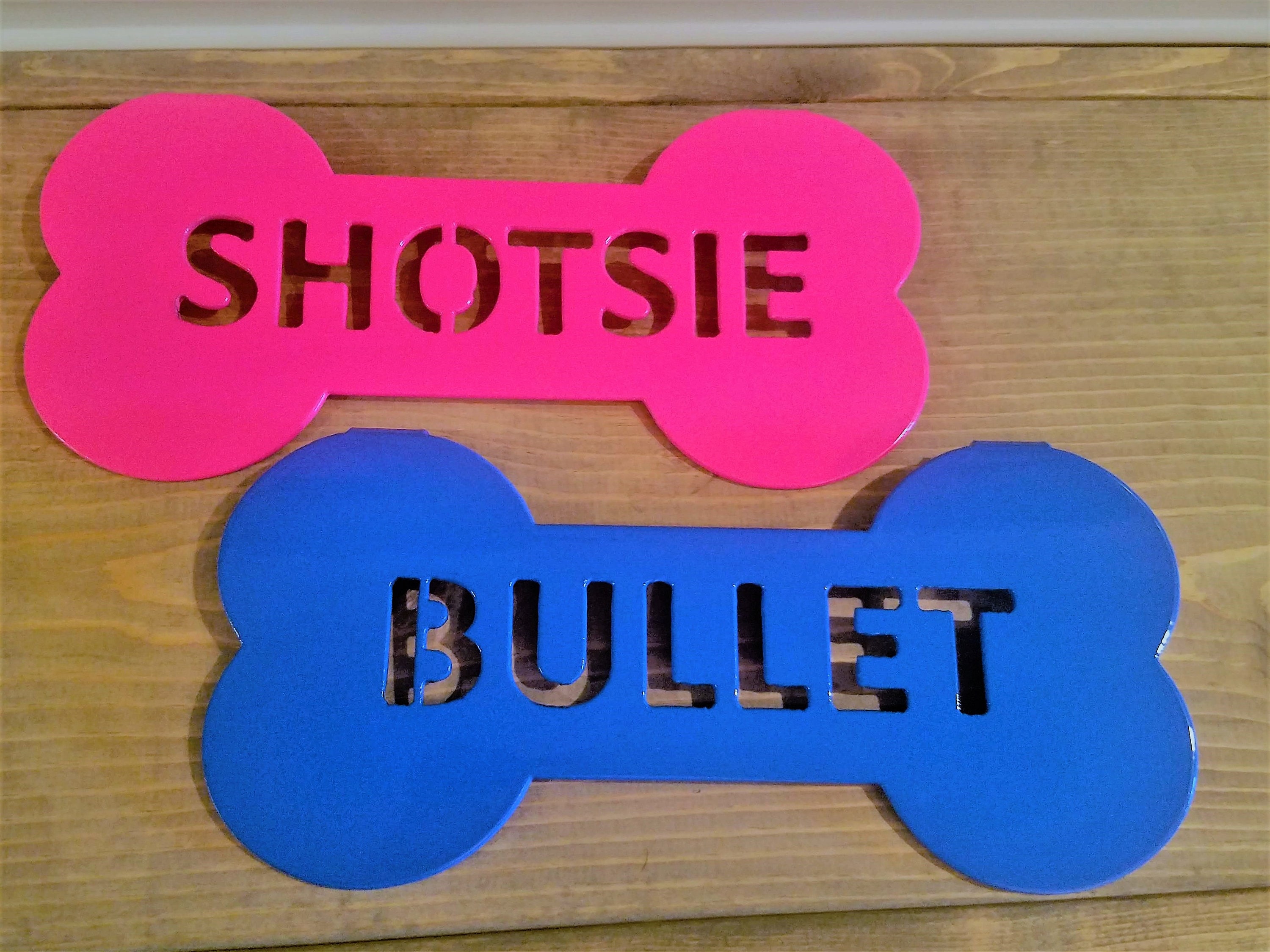 Dog Crate Name Tag Pet Cage Tag Boneshaped Name Sign Etsy Singapore