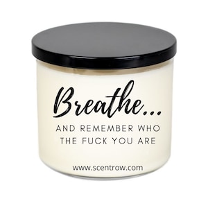 Breathe | Black Girl Magic | Scented Candle | 3 Wick | 20 oz | Novelty Gift| Gift For Her | Birthday Gift | Self Care | gift for him