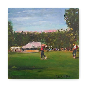 Golf Canvas Wall Art  Golf Gifts  Golf Club Decor  Golf Painting  Golf Home Decor  Augusta National  Golf Gift For Father’s Day