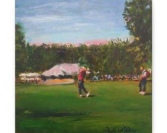 Golf Canvas Wall Art  Golf Gifts  Golf Club Decor  Golf Painting  Golf Home Decor  Augusta National  Golf Gift For Father’s Day