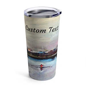 Personalized Rower Tumbler Gift Coffee Rowing Present Christmas Rower Coffee Tumbler Birthday Crew Gift Sculler Coffee Rowing Vintage Art