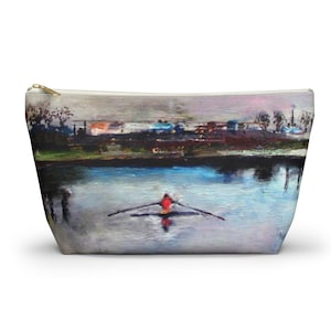 Rower Pouch Bag Accessory Rowing Gift Bag Rower Gift Rowing Birthday Vintage Rowing Makeup Bag Pouch Original Rowing Art Friend Row Gift