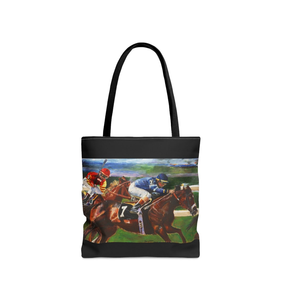 Race Horse Tote Bag Gift Horse Racing Gift for Horse Etsy